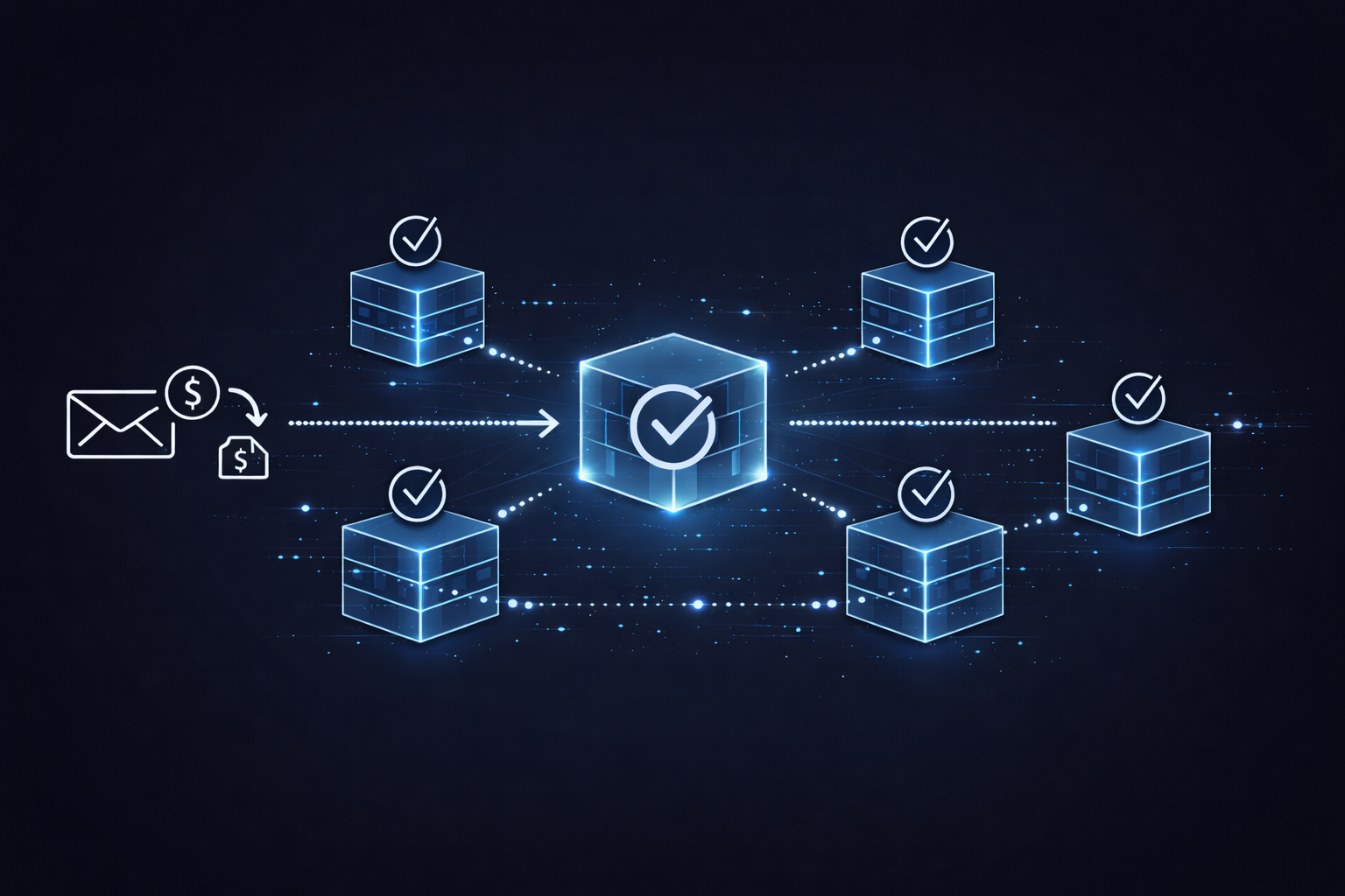 Blockchain validation and consensus illustration