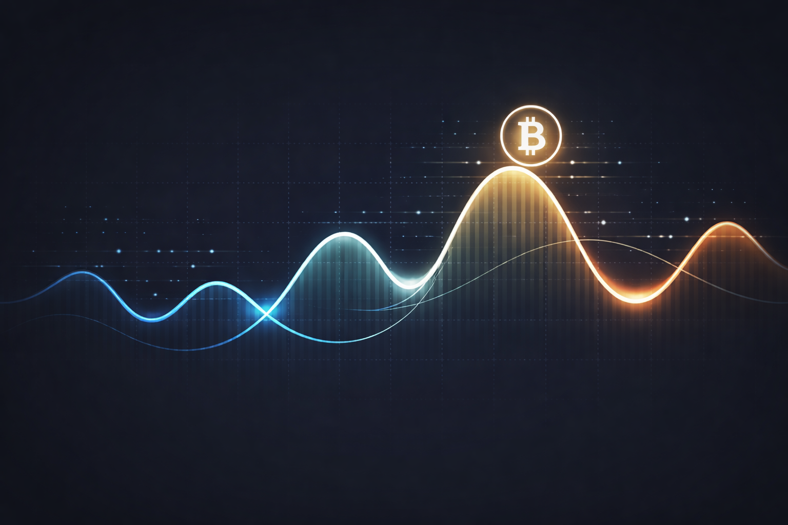 Cryptocurrency price volatility illustration